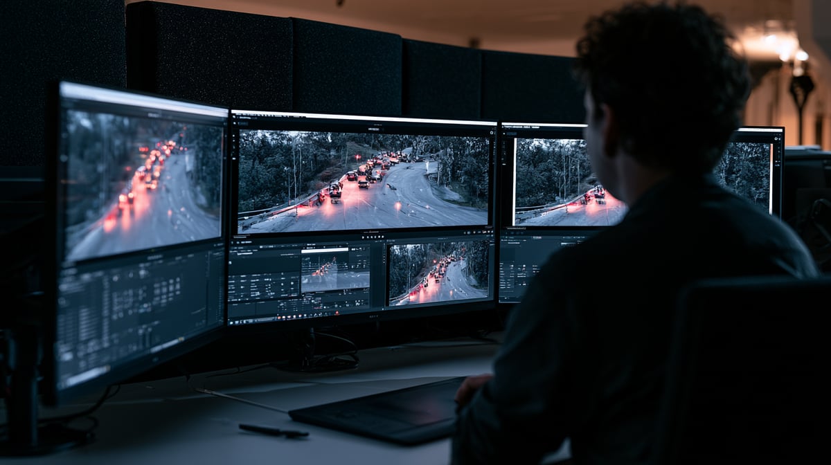 A review station where a discovery record is worked through