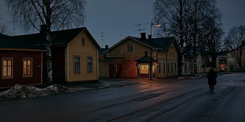 Viewpoint: Far down the street