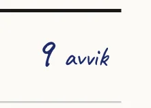 the handwritten nine, cut from the reader's box on page two